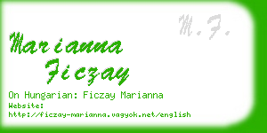 marianna ficzay business card